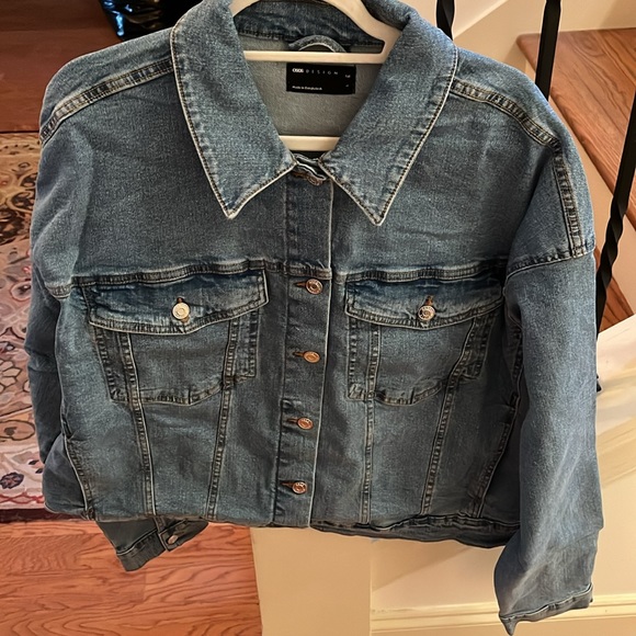 ASOS DESIGN Tall Midwash blue Denim Jacket / NWT /L (12-14) - Picture 10 of 11